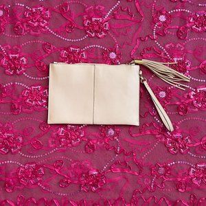 international concepts blush pink clutch bag